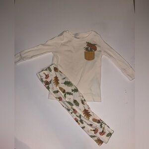 Old Navy Squirrel 2 pc Pajama Set 12-18 mo unisex